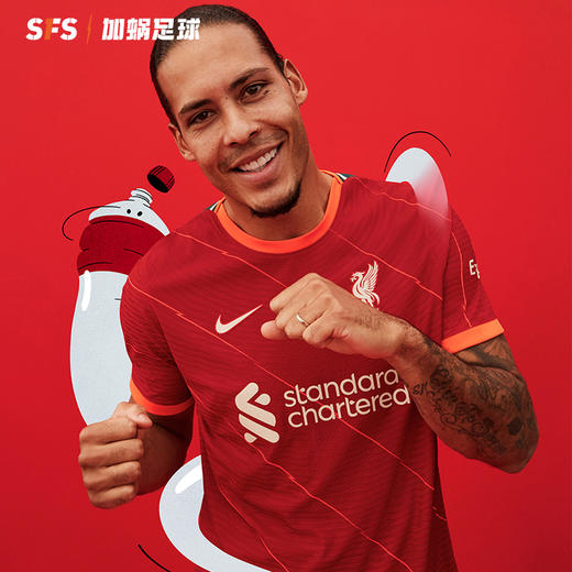 SFS耐克正品 21-22利物浦主场球衣 球员版短袖足球服 DB2533-688 商品图2