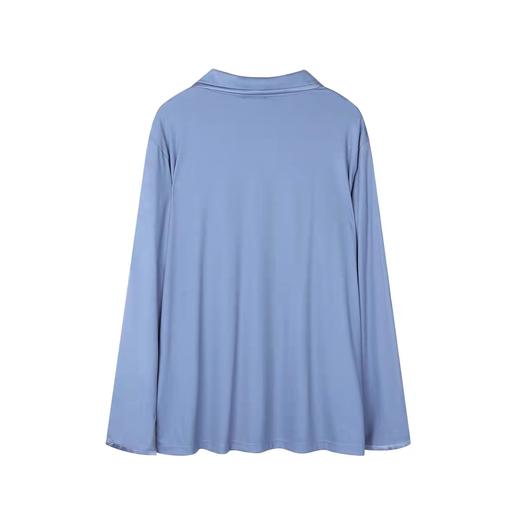 安莉芳IVU男士薄款睡衣舒适莫代尔长袖家居上衣UL00097 商品图1