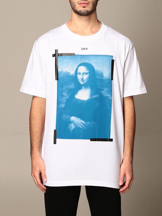 【超惠秒】OFF WHITE 男士 全棉蒙娜丽莎印花质感休闲短袖T恤 99084 商品图6
