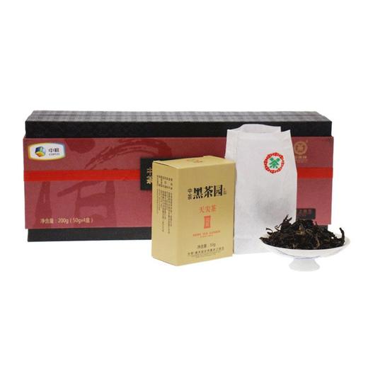 中茶天尖茶闻黑长条红色礼盒200g 商品图4