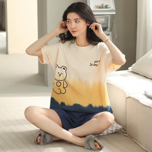 新款纯棉睡衣短袖短裤韩版家居服套装  BMR66326 商品图1