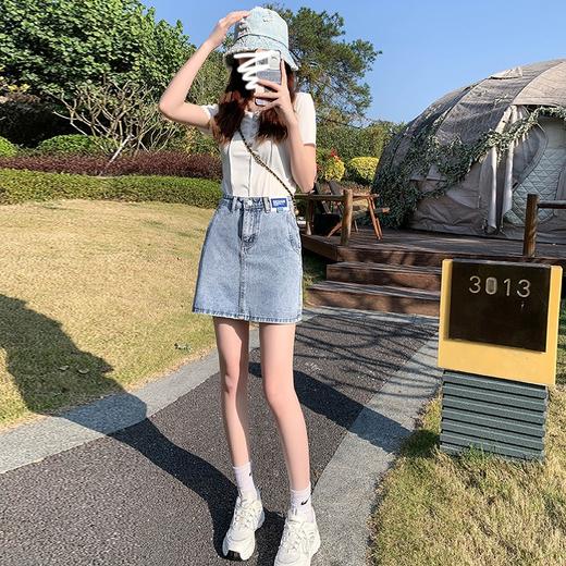 【HEY+JEANS】 2022夏季新款高腰显瘦牛仔裤 时尚热裤 牛仔裙 商品图13