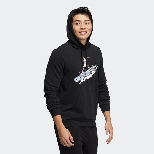 Adidas阿迪达斯NEO男装2021冬季新款运动休闲舒适连帽卫衣HG9015 商品图1