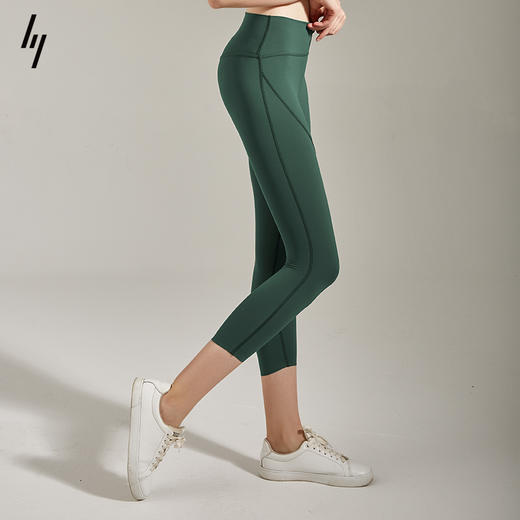 slenddy Allev瑜伽紧身运动裤裸感亲肤高弹蜜桃提臀七分裤女S6002 商品图3