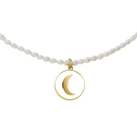 北京仓丨Wilhelmina Garcia-Cosmic Love Pearl-月亮/太阳 珍珠 项链［西班牙设计师］ 商品图3