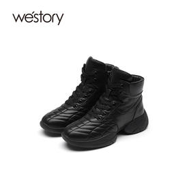 westory2021秋季新品ins风潮流老爹鞋厚底高帮运动鞋S21CM71271