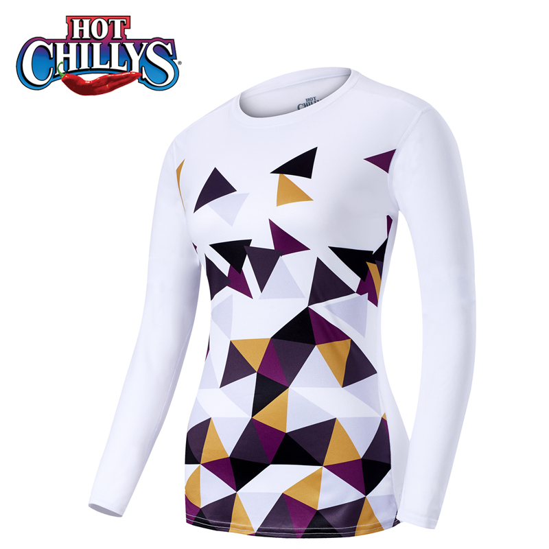 HOTCHILLYS红辣椒 女士桃皮速干运动打底排汗圆领内衣 HCA3050P