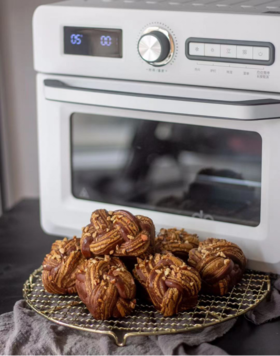 空气炸烤箱|手撕生巧花生酱吐司