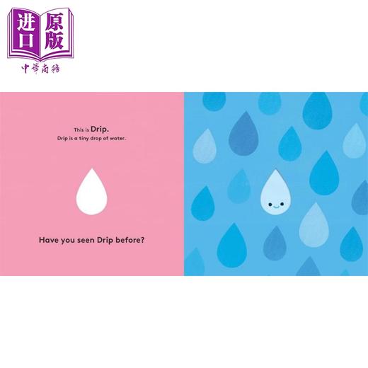 【中商原版】Little Life Cycles: Drip生命周期：小雨滴 英文原版 进口童书 儿童绘本 水循环 百科知识图画书 纸板书 2-5岁 商品图2