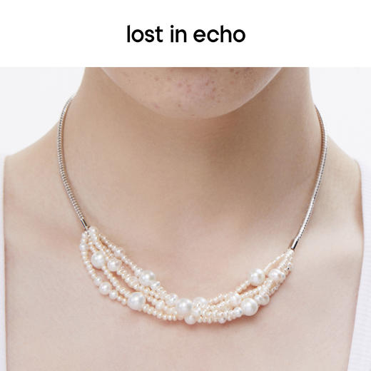 lost in echo 设计感轻奢小众多层珍珠串拼叠戴项链 商品图4