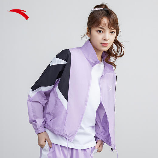 安踏运动外套女2022春季新款梭织潮流连帽外套162228605-1/2 商品图1