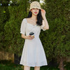 oldcolour2022夏季新品大开领全棉绣花小性感甜美小个子连衣裙BO21101034B 商品缩略图0