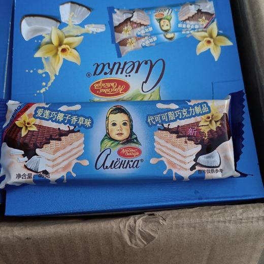 爱莲巧椰子香草味威化饼干40g 商品图0