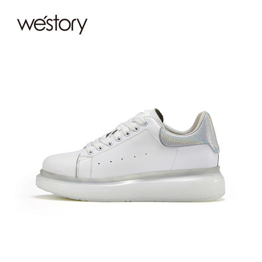 westory2021秋季新款小白鞋时尚休闲鞋厚底板鞋潮S21CM73731 商品图0