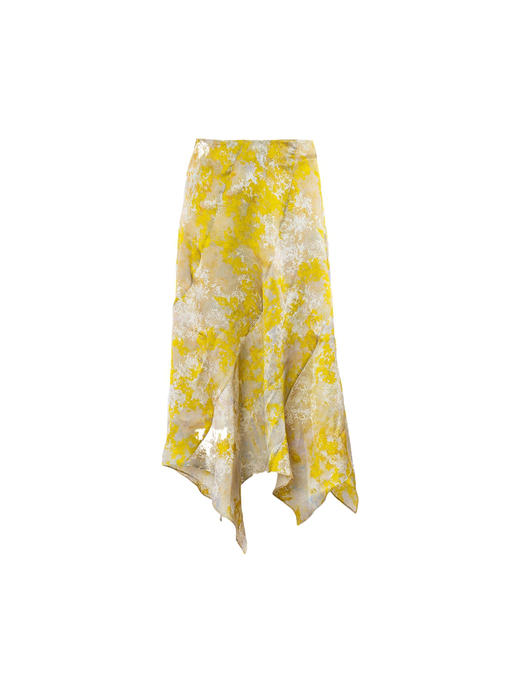 【繁花】品牌定制桑蚕丝印花不规则半裙/220006 商品图4