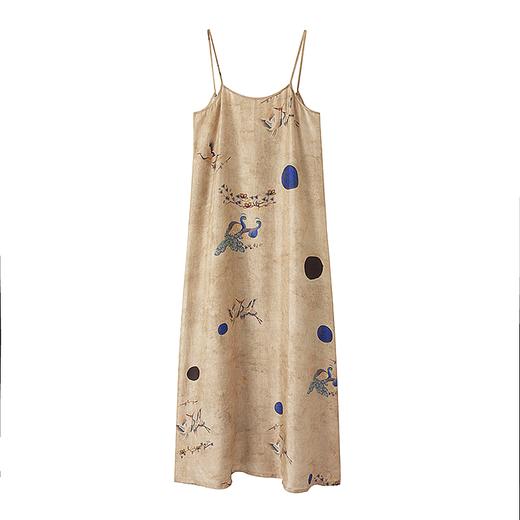 MAISON CECILE复古印花小众原创设计感真丝桑蚕丝吊带裙 商品图4