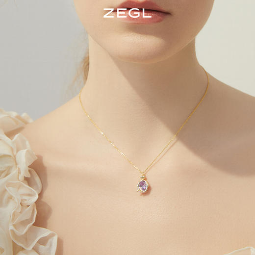 ZEGL设计师香水物语系列925纯银小瓶子项链女轻奢小众锁骨链配饰 商品图2