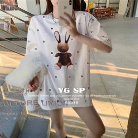 女满身印字母短T6931