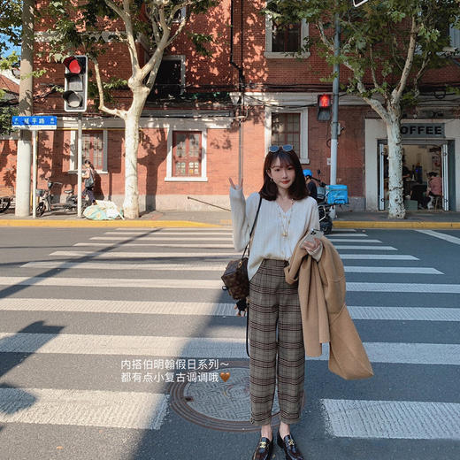 福利 金蘑菇菇【英伦假期】复古调调的格子系列~内搭也不能输哦 商品图0