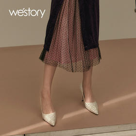 westory2021年春夏新款满钻气质高跟鞋W21AE52281