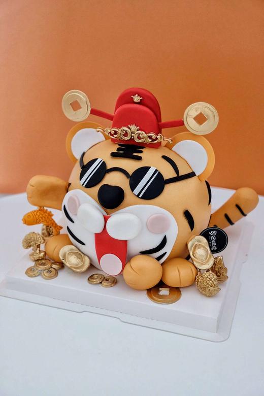 发财小脑虎（金色会替换成土黄色） 商品图0