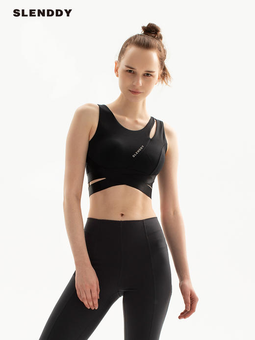 slenddy Viola 交叉美背高强度运动内衣无钢圈运动瑜伽文胸S8210 商品图3