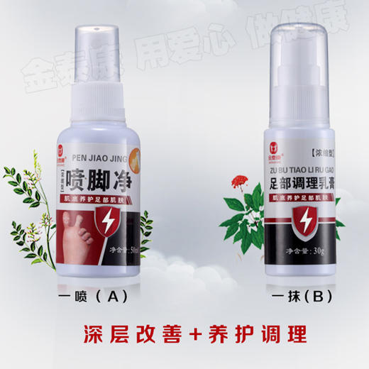 金泰康康足搭档去脚气套装 商品图1