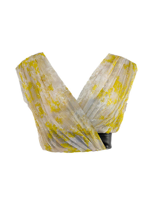 【浮生】品牌定制桑蚕丝印花立裁无袖上衣/220014 商品图4