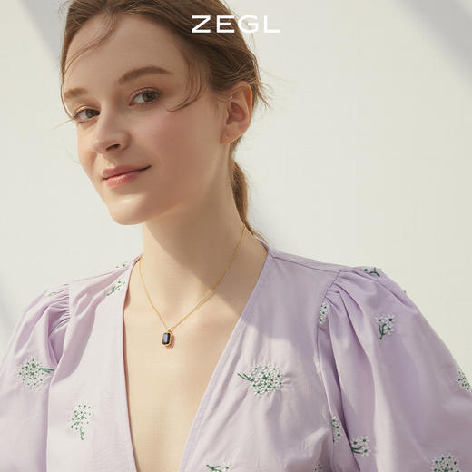 ZEGL设计师香水物语系列925纯银小瓶子项链女轻奢小众锁骨链配饰 商品图4