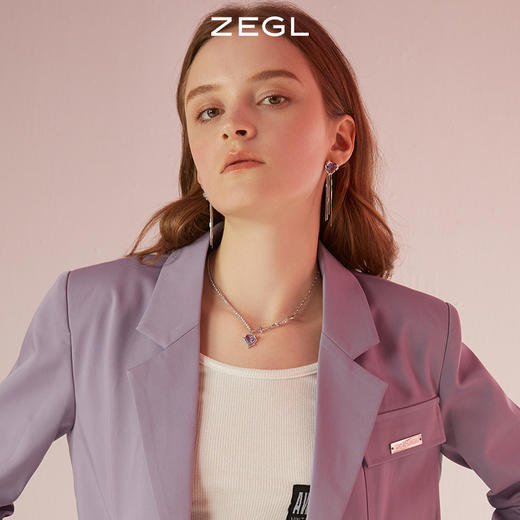 ZEGL设计师银河甜心系列爱心项链女轻奢小众高级设计感锁骨链配饰 商品图2