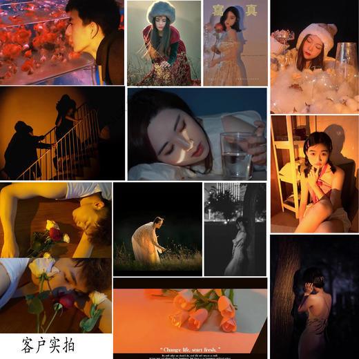 狼族优选丨多光源变焦人像摄影手电筒 金黄橙光/冷白暖黄 夕阳拍照补光手电筒 商品图2