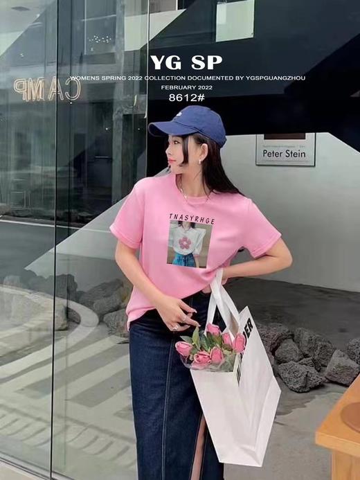 女美女一朵花短T8612 商品图2