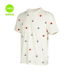 Adidas Neo阿迪达斯休闲2022中性运动服透气舒适圆领短T恤HD7287