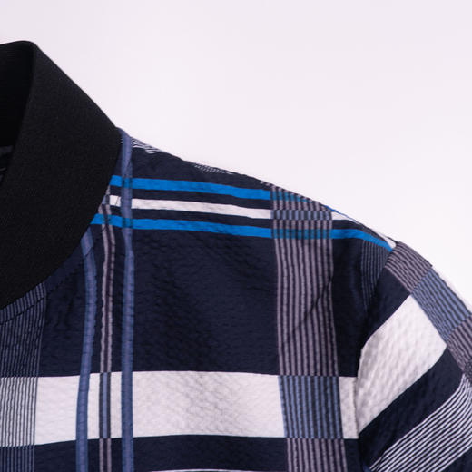 GOOD LUCK德鲨 棒球领格纹休闲夹克LY04727 商品图9