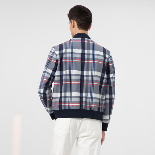 GOOD LUCK德鲨 棒球领格纹休闲夹克LY04727 商品图4