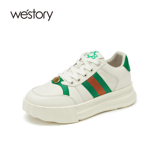 westory女鞋2021夏季新增高厚底休闲运动鞋S21CM71201 商品图0