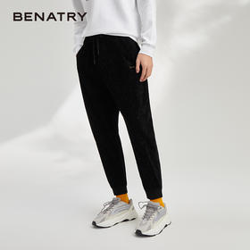 贝纳川灯芯绒男裤直筒宽松男士休闲长裤子男ECY332009402