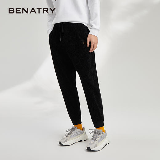 贝纳川灯芯绒男裤直筒宽松男士休闲长裤子男ECY332009402 商品图0