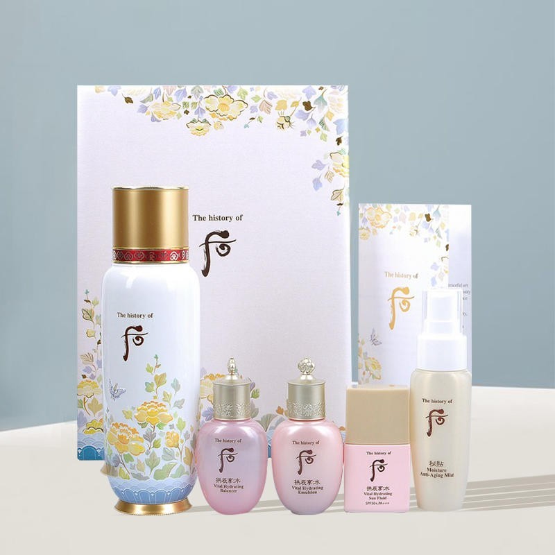 韩国whoo后限量版循环秘贴精华套盒5件套