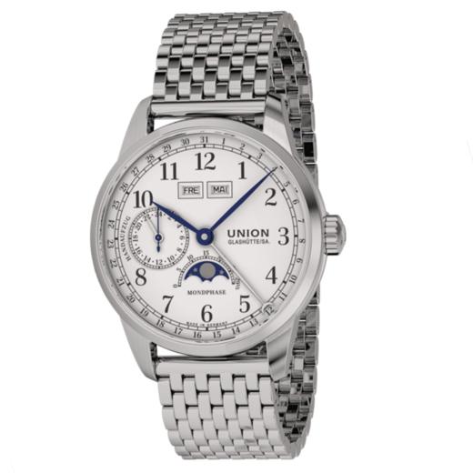 宇联（UNION GLASHÜTTE）德国月相手表 1893纪念版手动上链男士月相钢带腕表 D007.458.11.017.00 商品图1