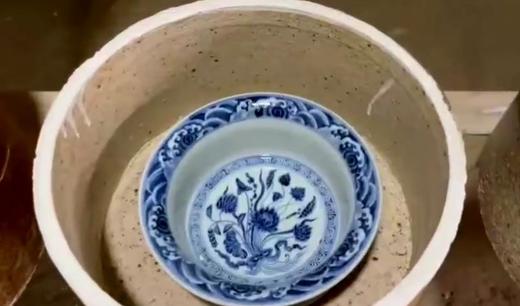 杜芳星：缠枝一束莲内外绘果盘、水洗 商品图0