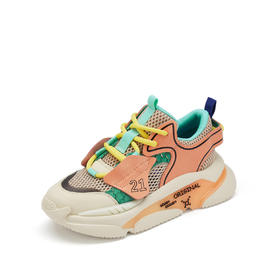 westory女鞋2021夏季新款运动休闲ins潮酷透气网面百搭增高老爹鞋女夏S21AM53641