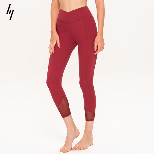 slenddy Jubilant裸感提臀紧身运动裤瑜伽高腰弹力九分裤女S6105 商品图2