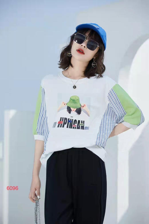女圆领短T6096 商品图0