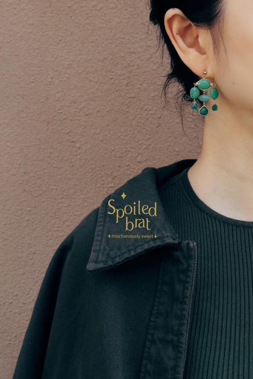 SpoiledBrat Jewelry风铃系列澳洲玉耳环 商品图5