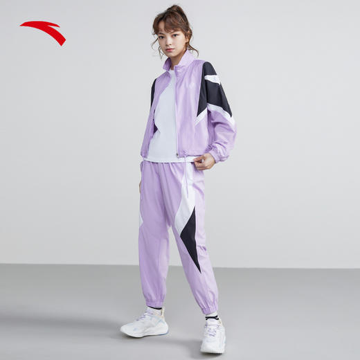 安踏运动外套女2022春季新款梭织潮流连帽外套162228605-1/2 商品图4