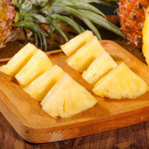 海南树上熟金钻凤梨彩箱 削皮即食 香味浓郁 商品图1