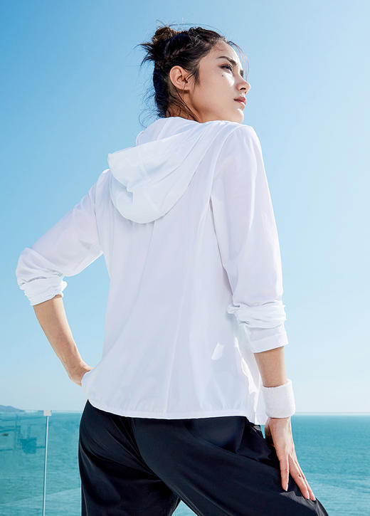 安踏冰肤科技丨运动外套女士2022夏季新款针织薄款休闲上衣跑步服162227703-1 商品图2