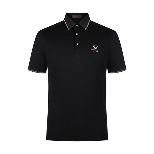 【水柔棉】柒牌男士短袖polo衫商务休闲夏季薄款弹力翻领T恤	122T70470 商品图4