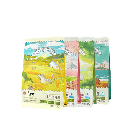 爱立方冻干生骨肉猫粮零食宠物猫咪狗鹌鹑磨牙冻干喵喵酱海洋彩虹冻干棒鱼籽蛋黄 商品图12